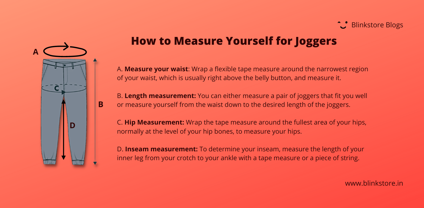 Guid to Joggers Size Chart to Find Your Fit