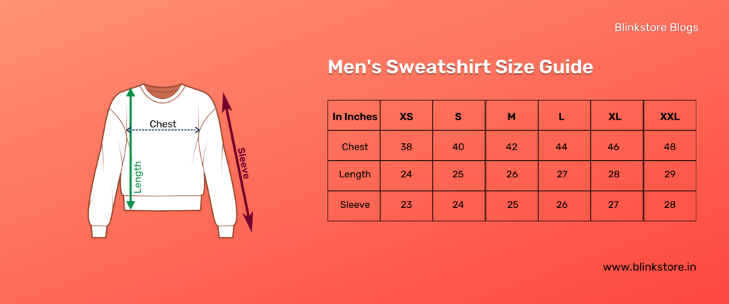 T Shirt Size Chart India For Men and Women