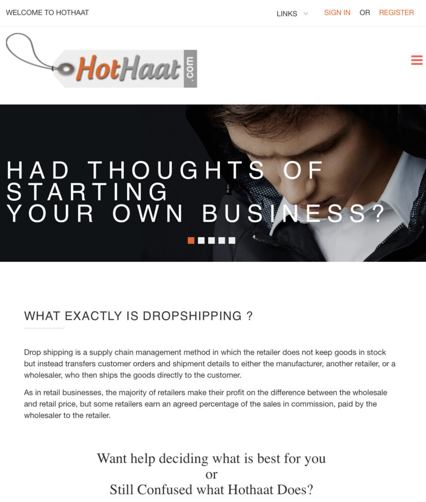 Hothaat | Dropshipping suppliers in India