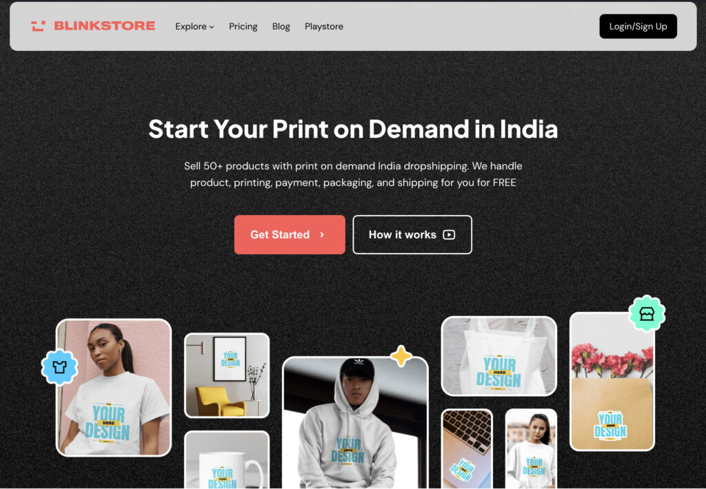 Blinkstore Home Page | Print on Demand | Business Ideas in Goa