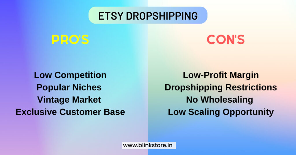 Pros and Cons of Dropshipping on Etsy