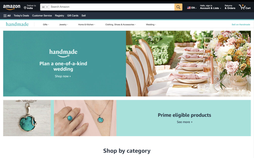 Amazon Handmade | Best Etsy Alternatives in 2023