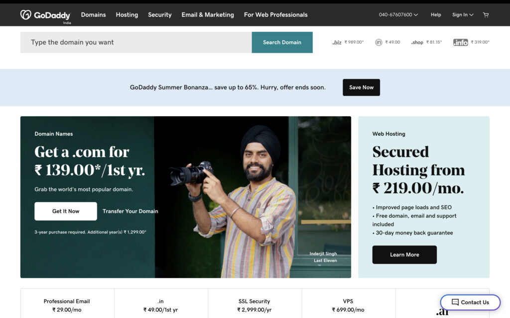 Godaddy | Bigcommerce Alternatives India