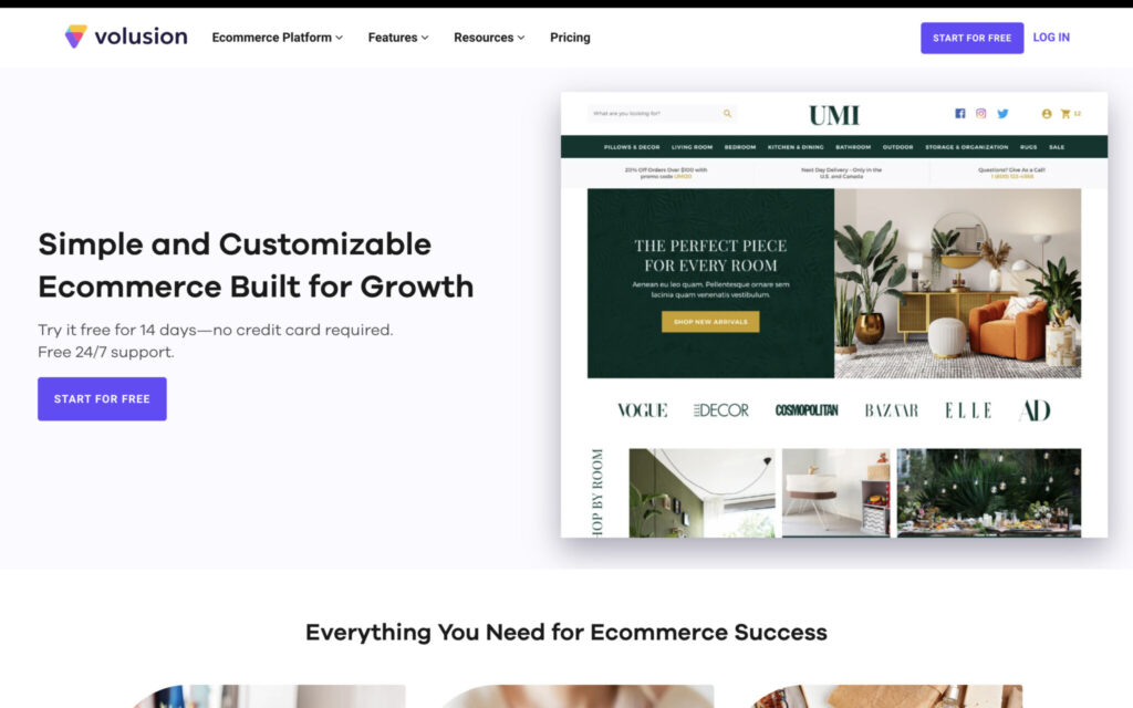 Volusion | Bigcommerce Alternatives India