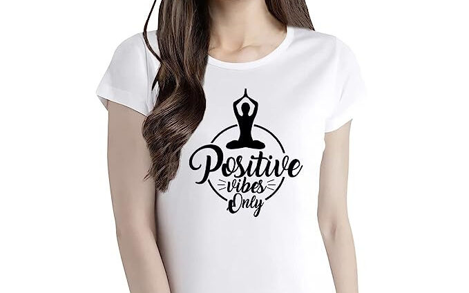 Positive Vibes Only | Girl T-shirt Design Ideas 