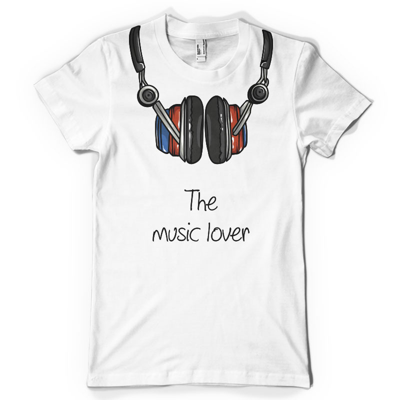 Music Lover | Girl T-shirt Design Ideas 