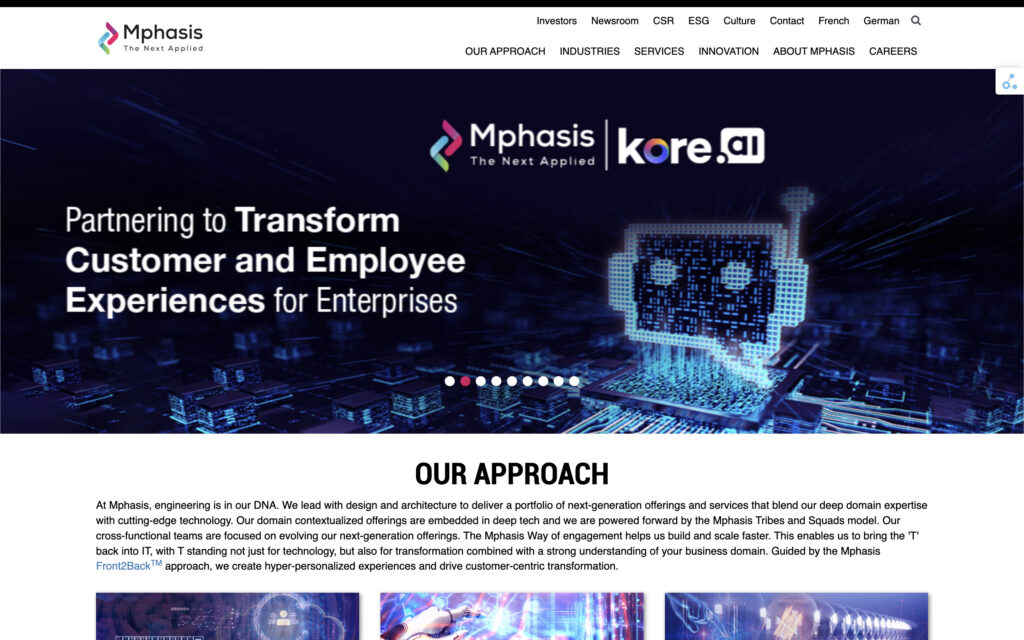 Mphasis | Top AI Company in India