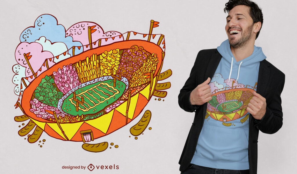 Stadium Illustrations | Sport t-shirt design ideas (Source)