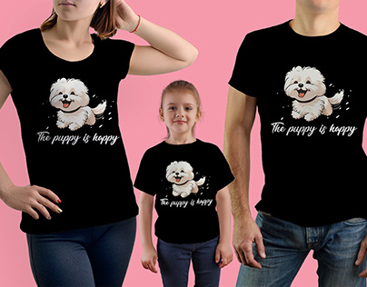 Pawsitively | Family T-shirt Design Ideas (Image Source)