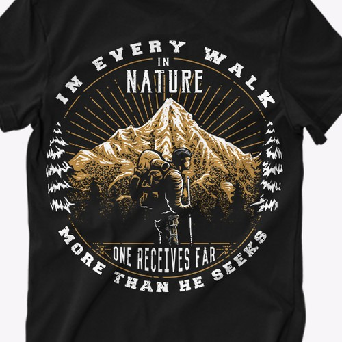 Nature's Symphony | Graphic t-shirt design ideas (Image Source)
