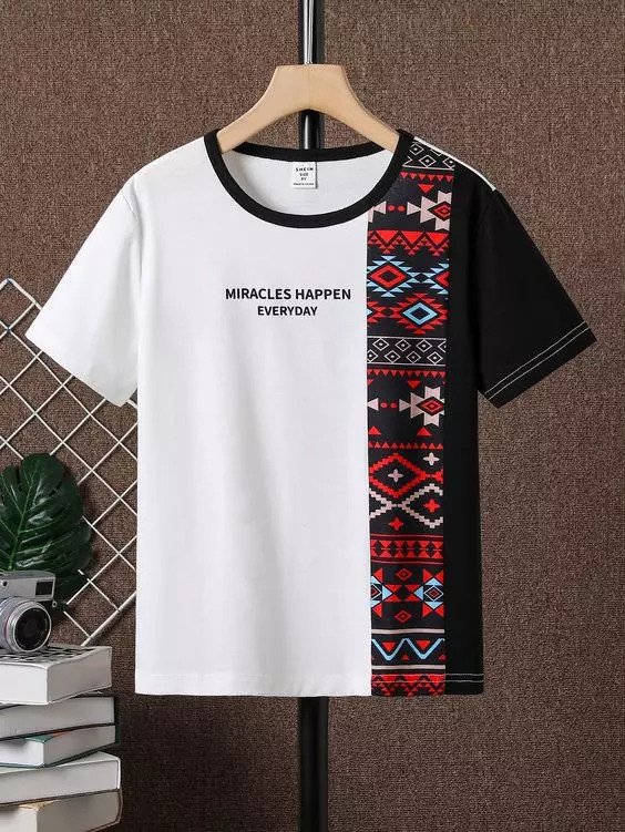 Striking Geometric Patterns | Mens T-shirt Design Ideas
