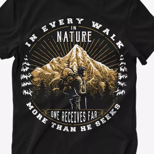 Nature's Palette | Mens T-shirt Design Ideas (Image Source)