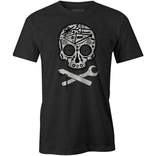 Skulls and Spokes | Biker T-shirt Design Ideas