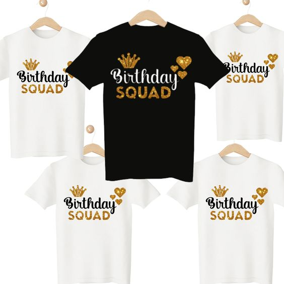 Birthday Squad | Birthday T-shirt Design Ideas
