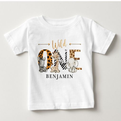 Wild One | Birthday T-shirt Design Ideas