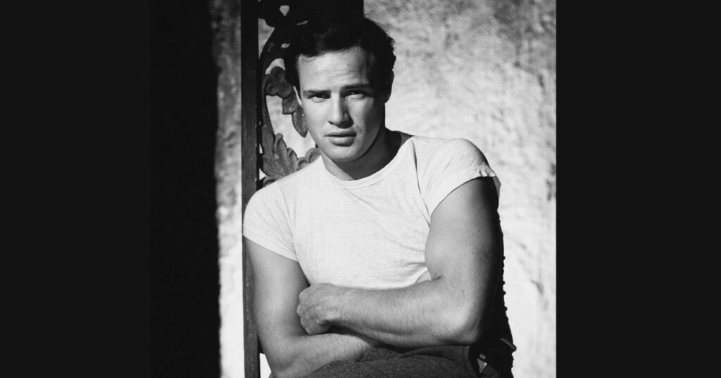 Marlon Brando in white T-shirt
