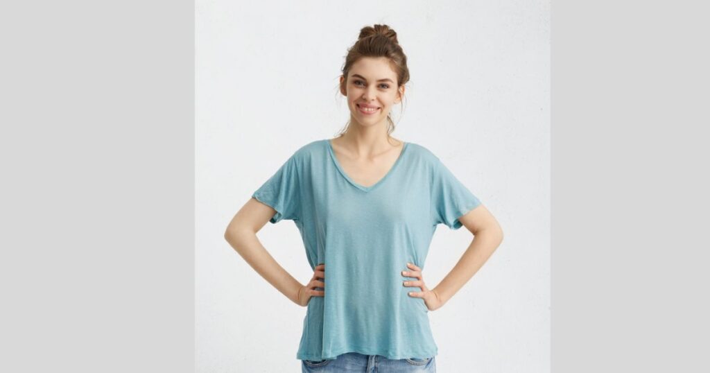 V-Neck types of T-shirts for women