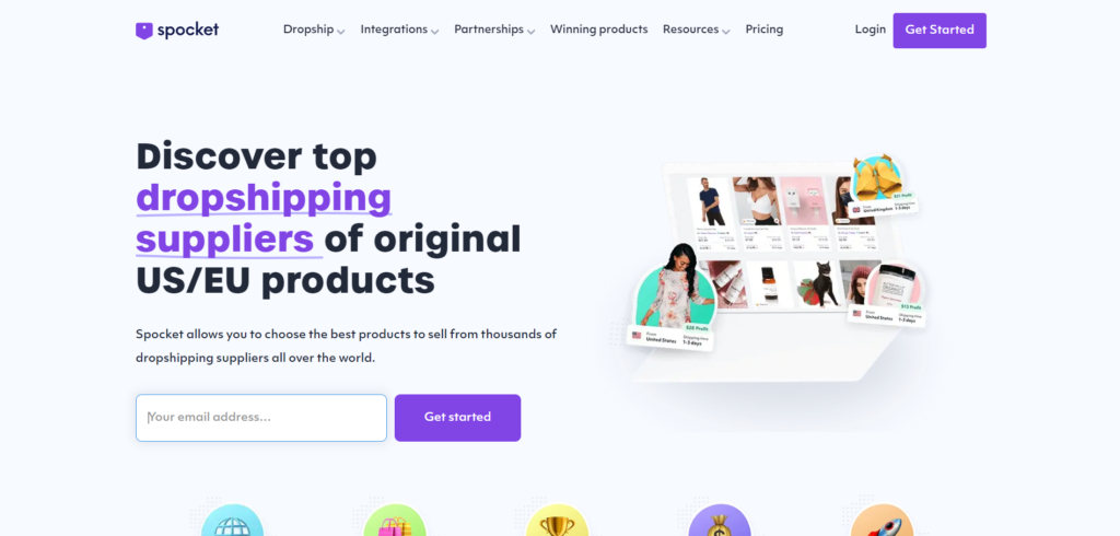 Spocket - dropshipping clothing suppliers
