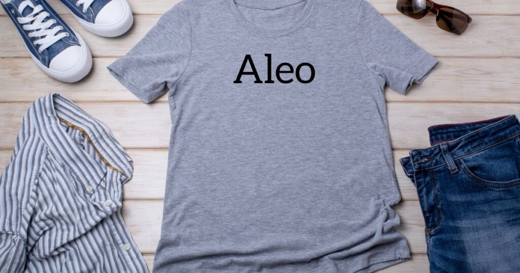 Aleo - best fonts for t shirts