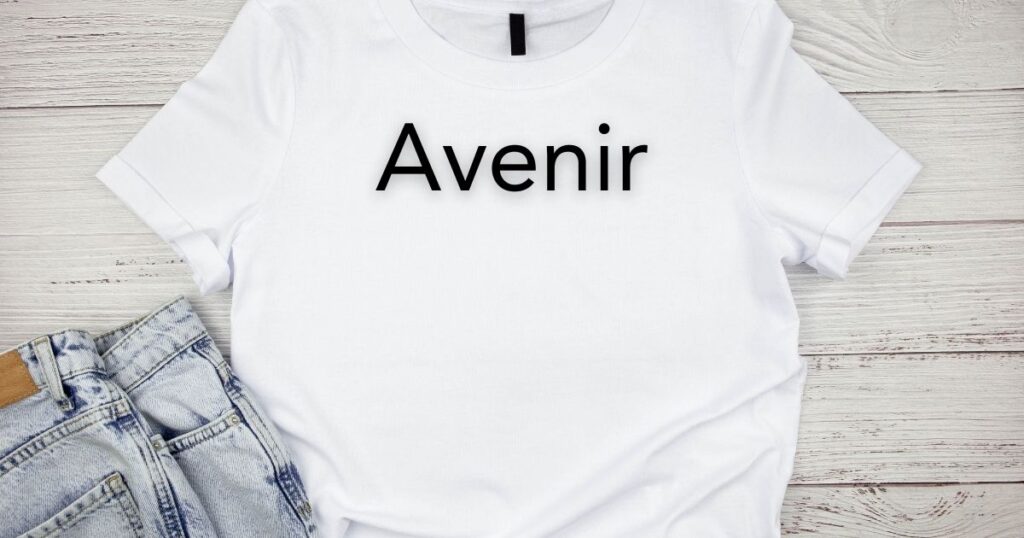 Avenir - best fonts for T shirt