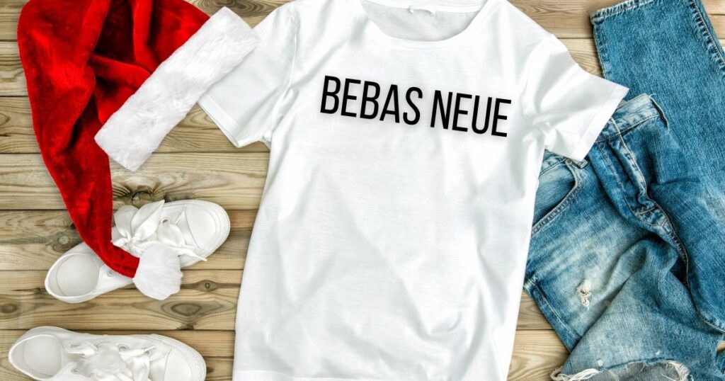 bebas neue - best fonts for t shirts