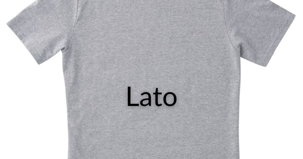 Lato - best fonts for t shirts