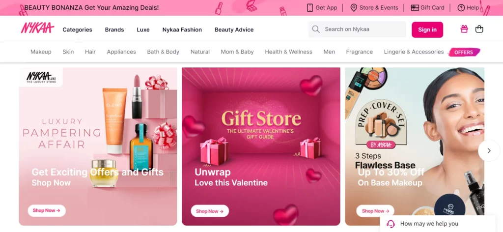 Nykaa - online marketplace in india