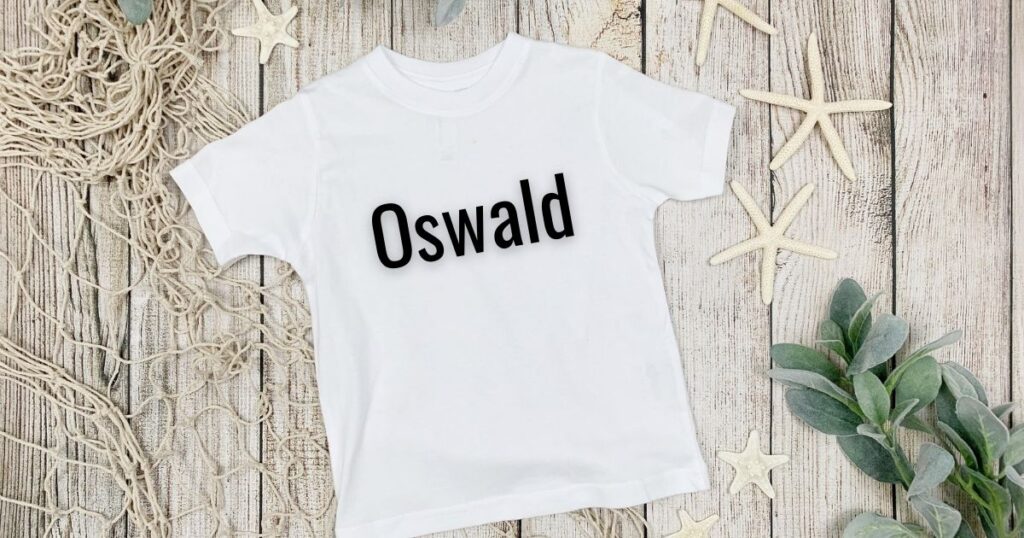 Oswald - best fonts for t shirts