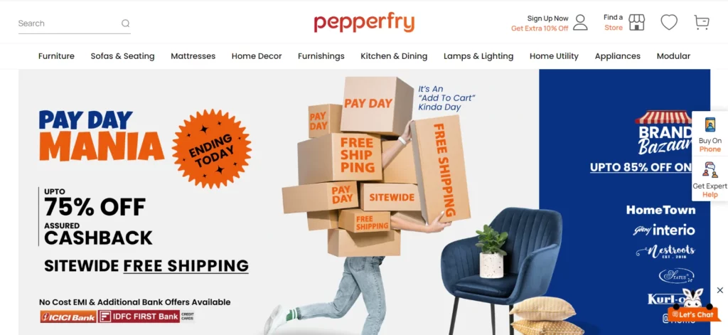 Pepperfry - best online marketplace for sellers in india