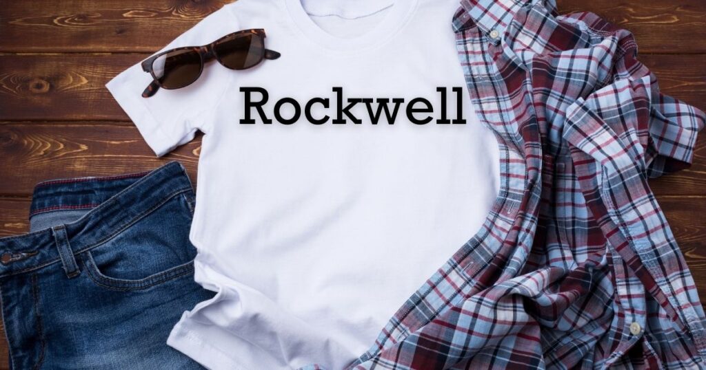 Rockwell - best fonts for t shirts