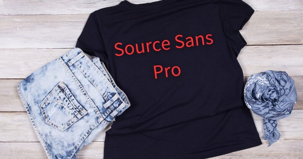 Source Sans Pro - best fonts for t shirts