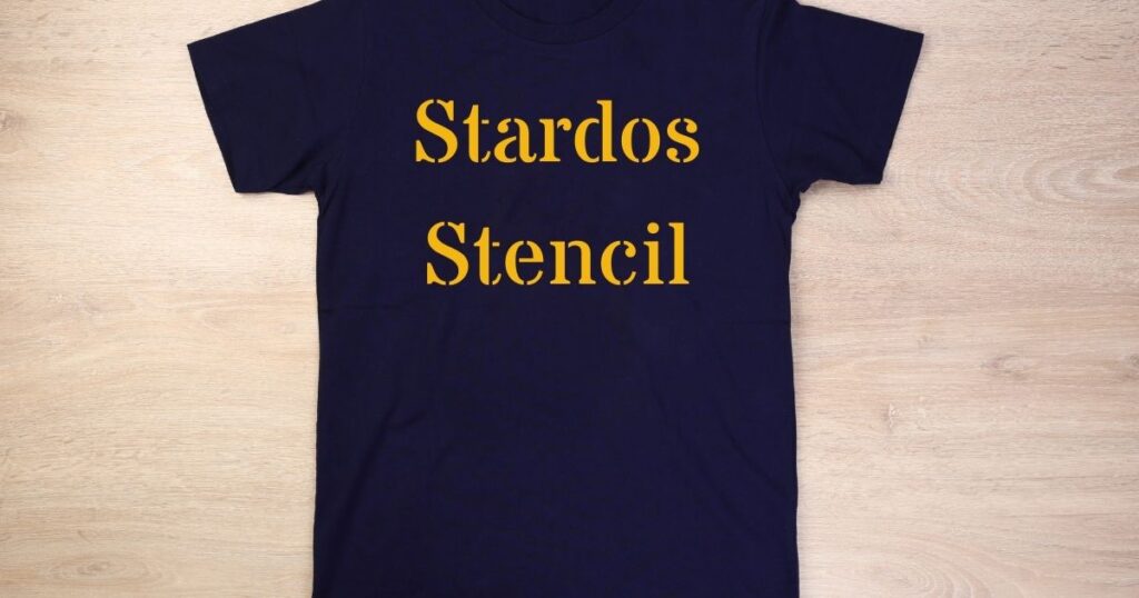 Stardos Stencil - best fonts for t shirts