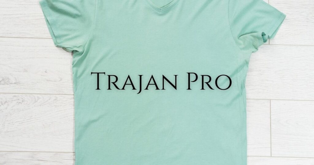 Trajan Pro - best fonts for t shirts