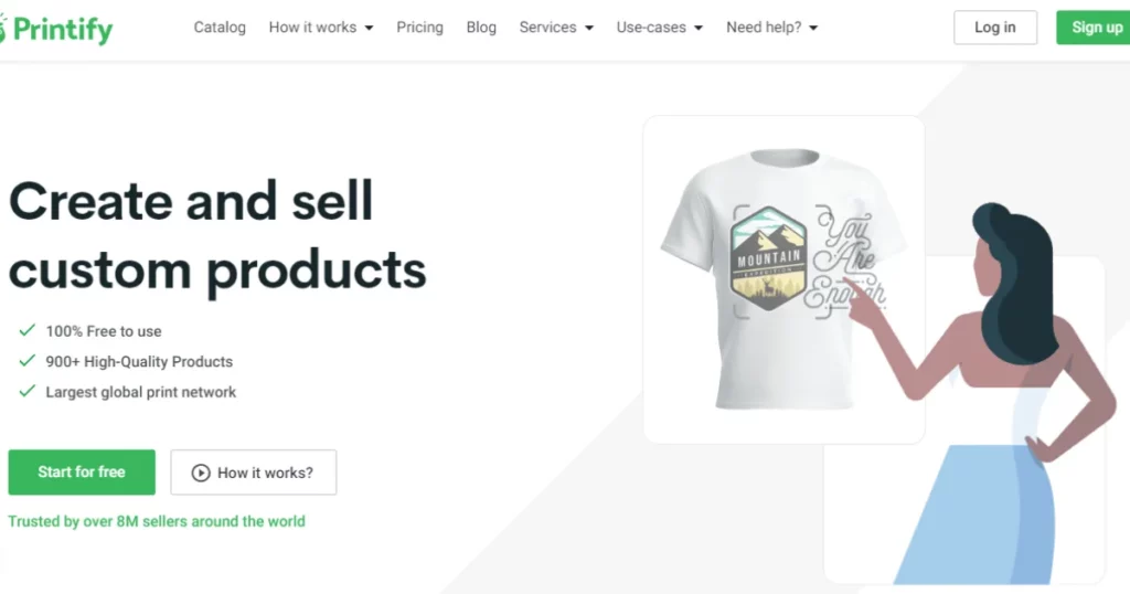 Create and sell custom product with Printify