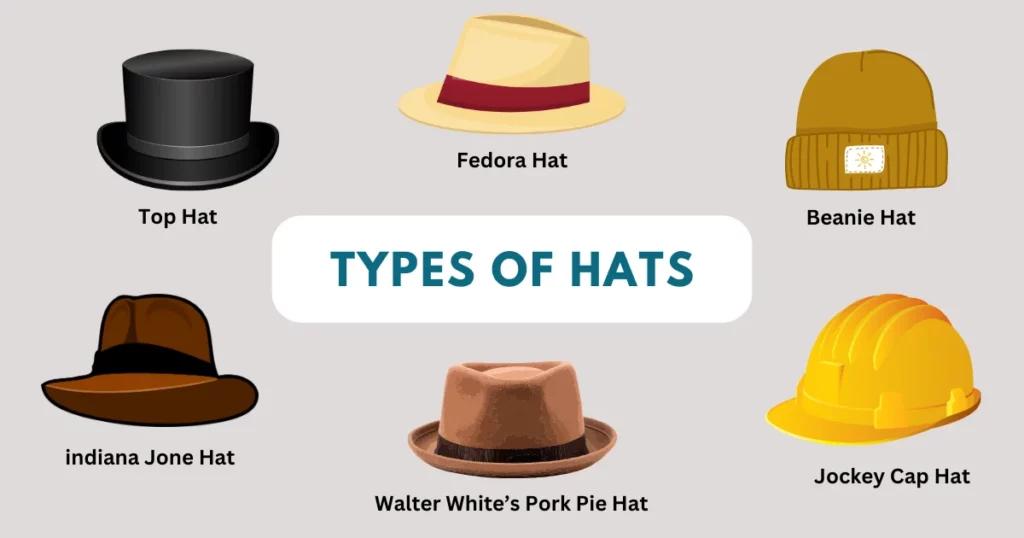 different types of hats