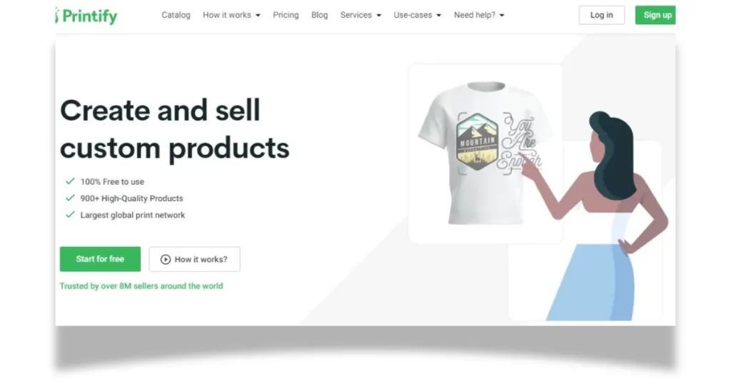 Create and sell custom product with Printify