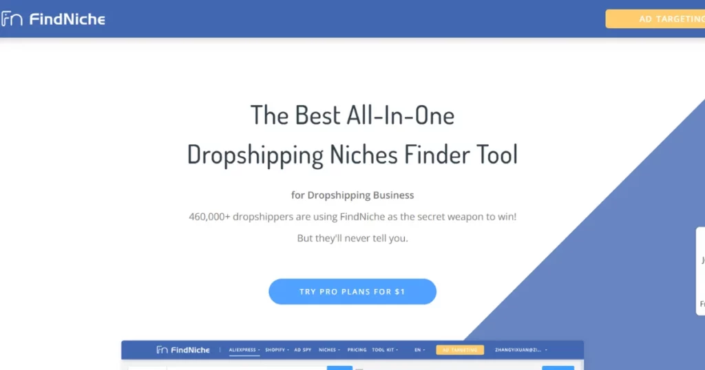 FindNiche is one of the best dropshipping product research tools