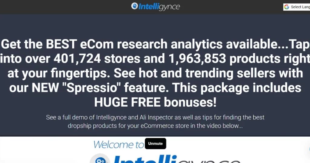 Intelligynce is one of the best product research tools for dropshipping