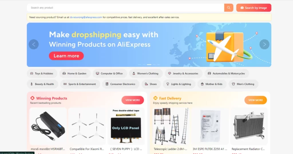 aliexpress is one of the top product research tools for dropshipping