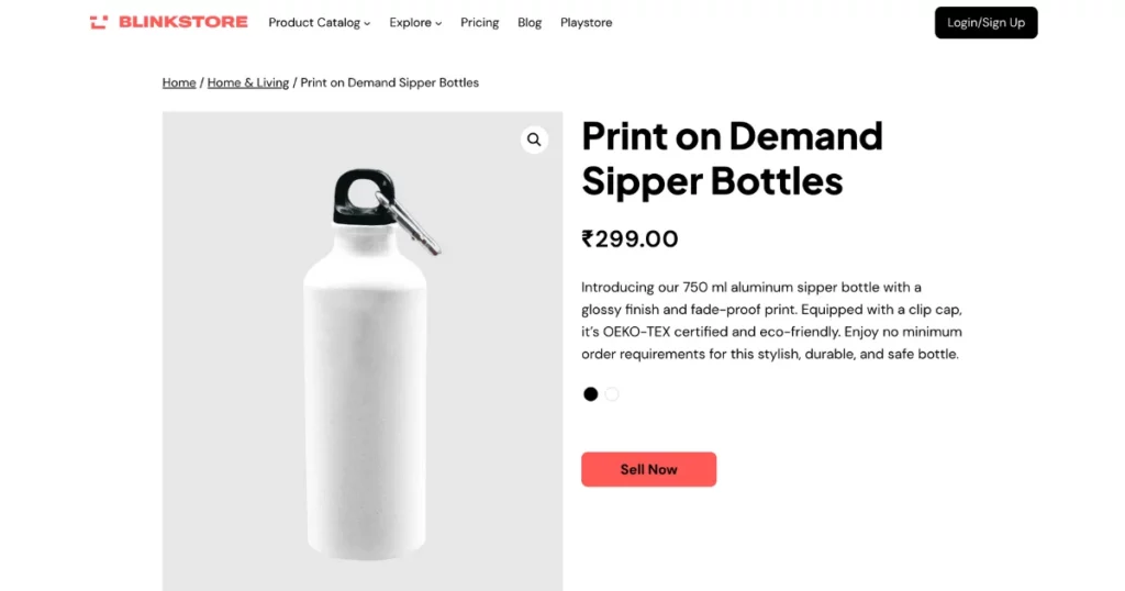 blinkstore sipper bottle