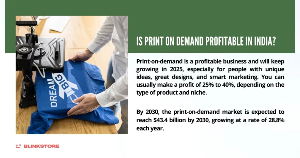 is print on demand profitable in india in 2025