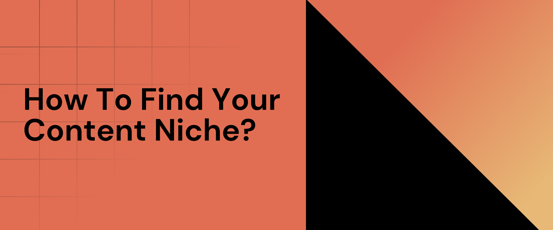 How To Find Your Content Niche?