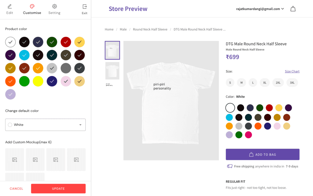 Screenshot 2023 01 19 at 1.29.47 PM - 13 New Things On Blinkstore in 2023: New Year, New Blinkstore - 2025 Blinkstore T-shirt Customisation Page