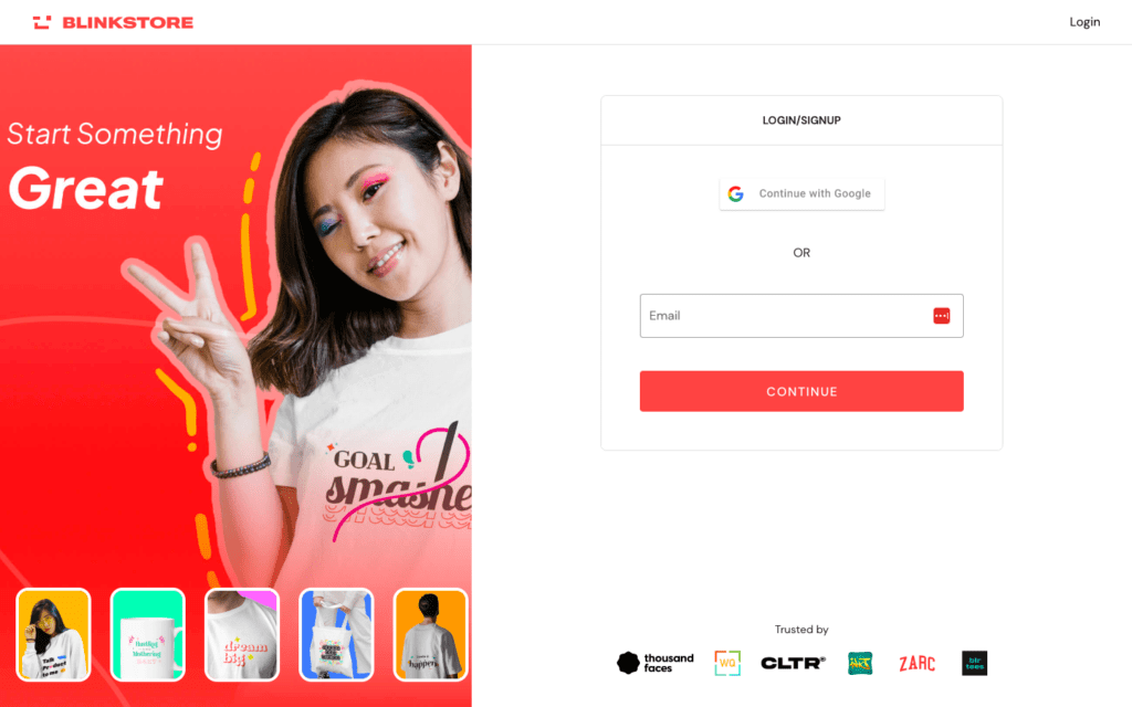 Screenshot 2023 01 19 at 12.00.50 PM - 13 New Things On Blinkstore in 2023: New Year, New Blinkstore - 2025 Blinkstore signup and signin page