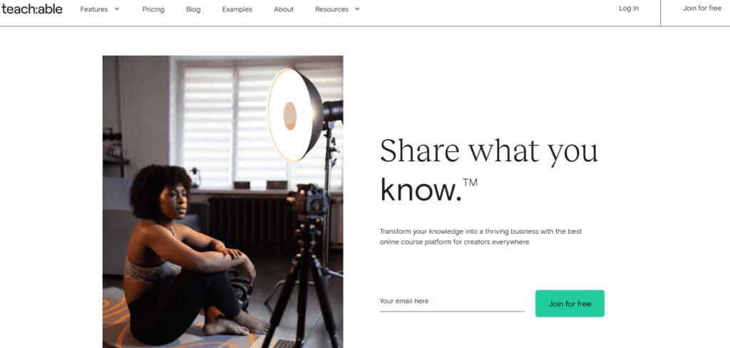Teachable | Best Gumroad alternatives India