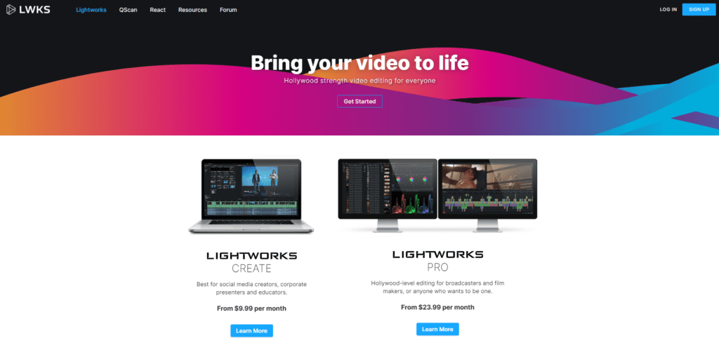image 80 - 15 Best Free Video Editing Apps and Softwares for 2024 - 2025 Lightworks | Best free video editing apps and softwares