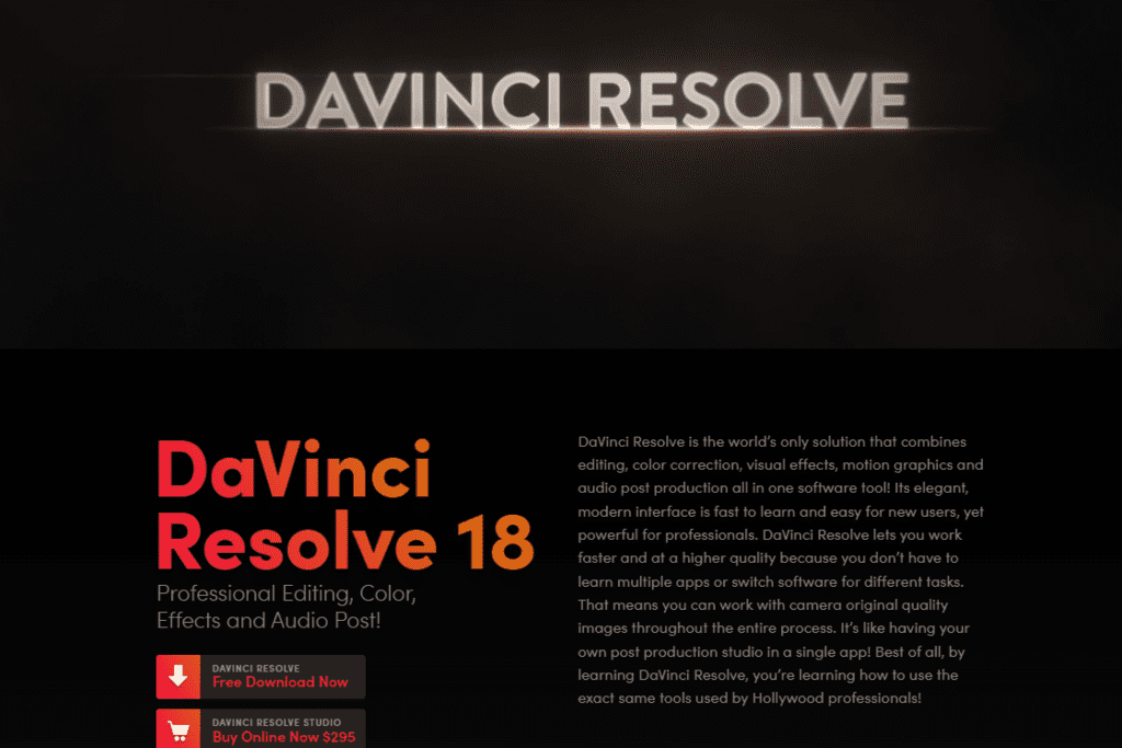 image 85 - 15 Best Free Video Editing Apps and Softwares for 2024 - 2025 Davinci Resolve | Best free video editing apps and softwares