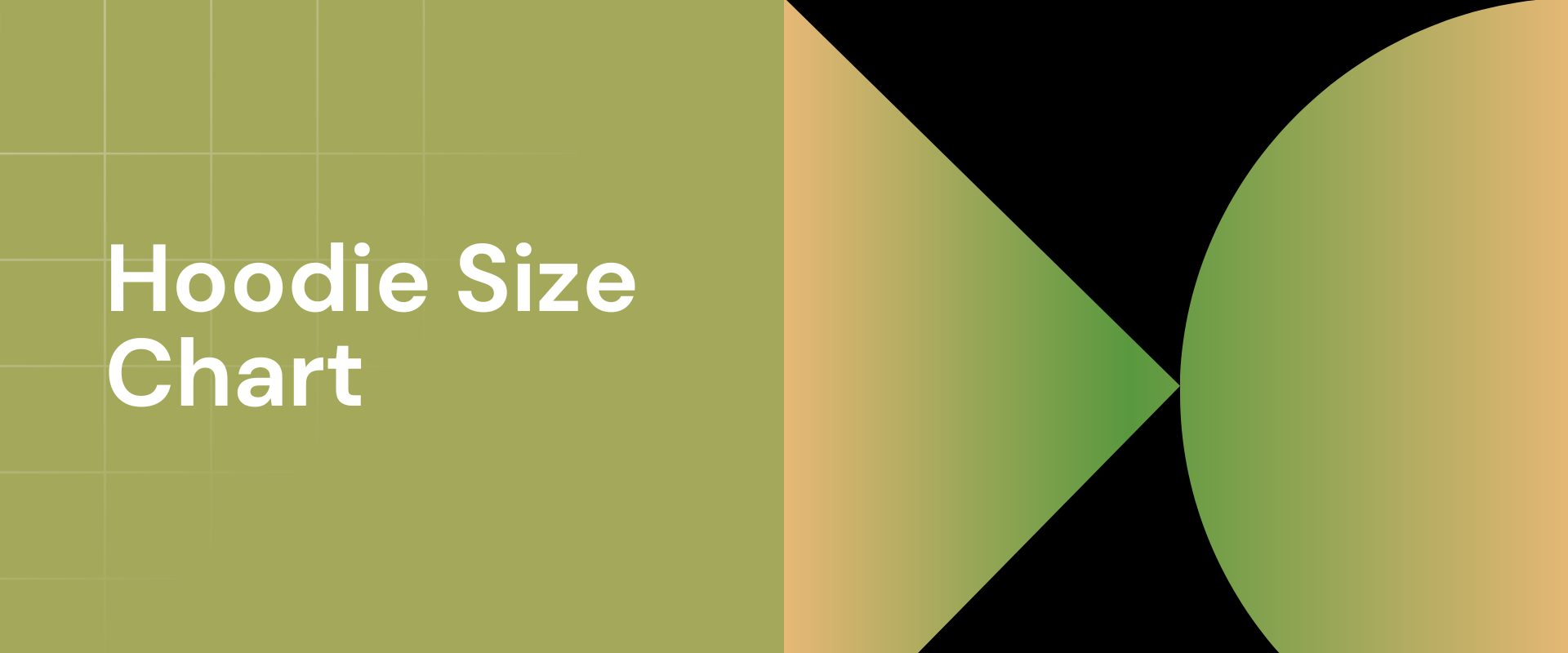 Hoodie Size Chart to help you find the right hoodie for yourself