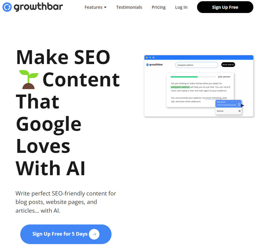 GrowthBar | AI Writing Tool