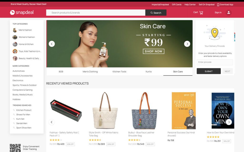 image 4 29 - 15+ Best Amazon Alternative India in 2024 - 2025 Snapdeal | Amazon Alternative India